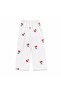 Mother-Daughter Cotton Milan Fabric White Cherry Pattern Shirt Collar Buttoned Sleep Band Pajama Set - 4