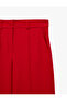 Ribbed Straight Wide-Leg Fabric Trousers with Pockets - 7