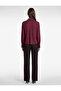 Crepe Fabric Buttoned Classic Collar Long Sleeve Shirt - 4