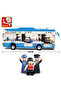 SLUBAN 235Pcs City Single-Decker Express Bus Car Model Building Blocks Set DIY Bricks Educational To - 2