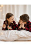 Furyatex Children's Plaid Long Sleeve Buttoned Pajama Set Unisex - 4