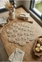 Annular Round Jute Runner 90cm - Natural Wicker Table Centerpiece and Presentation Cover - 7