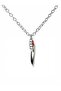 Chrome Red Knife Figured Necklace with 60 cm Chain |   War Themed Unisex Jewelry