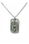 U.S. Army Military Necklace – Silver Color Zamak Metal Unisex Jewelry with American Army Logo