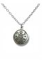 Ethnic Patterned Spearhead Figured Necklace – Silver Color Zamak Metal Unisex Jewelry