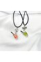 Best Friend Fruit-Colored Cup Drink Double Friend Necklace