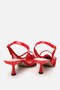 Women's patent red mesh stiletto - 6