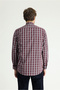 Long Sleeve Regular Fit Plaid Sports Cotton Easy-Iron Shirt - 4