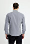 Long Sleeve Slim Fit Slim Fit Plaid Cotton Easy-Iron Shirt - 2