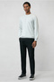 Crew Neck Regular Fit Embroidered Basic Thin Sweatshirt - 5