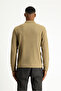 Polo Neck Regular Fit Patterned Sweatshirt - 5