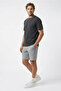 Combed Cotton Fabric Cotton Sports Sweat Shorts with Elastic Waistband and Drawstring Pockets - 3