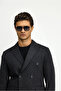 4 Drop Relaxed Fit Comfortable Cut Striped Knitted Double-Breasted Jacket - 4