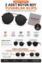 2 Pieces Glasses Clips Polarized Round - 6