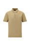 Slim Fit Zippered Embroidered Mercerized Cotton Polo Neck T-Shirt