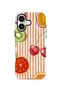 iPhone 16 Plus Vorian Double Layer Case Tutti Frutti Stripe