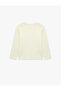 Cotton Long Sleeve Crew Neck Printed T-Shirt - 6