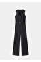 Striped Jumpsuit with Belt - 3