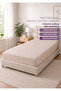 100% Organic Cotton Elastic Sheet - 100X200 - Powder - Dolmabahçe Series