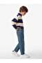 Cotton in Pocketed Denim Pants with Adjustable Waistband and Elastic Bands - 2