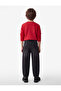 Comfortable Cut Balloon Shape Denim Trousers with Cotton Pockets - 3