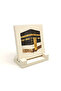 سطح طاولة حجري مطبوع عليه صورة الكعبة 10x10 1G-Kabe7