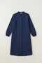 Navy Blue 100% Cotton Muslin Fabric Zippered Long Hijab Women's Tunic - Compatible for Hajj, Umrah, and Daily Use - 7