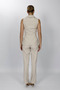 Shawl Collar Patchwork Vest Set 1536505-Beige - 1536505 - 3