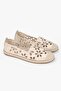 Women's Flory Beige Floral Embroidered Espadrilles - 2