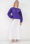 Women's Baby Collar Shirt 20314 - Purple - 2