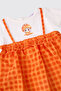 Baby Girl Orange Dress - 3