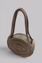 Orbis Lined Straw Rope Bag Handmade Round Design Daily Use, Stylish Shoulder Bag, Beach Bag - 5