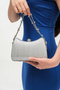 Silver Laser Women's Evening Dress Wedding Bag - 2