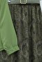 Chiffon Blouse with Belted Scarf and Lined Skirt - Çağla Yeşil - Çağla Y. - 2