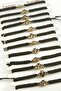 Clover Macrame Braided Bracelet - Black