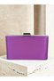 Purple Color Satin Silver Detail Evening Dress Bag Evening Bag Engagement Wedding Bag Hand Bag - 3