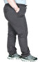 Mode XL Real Big Size Women's Pants Linen Jogger Duz Paca Milano 21913 Anthracite - 2