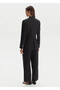 Black Linen Blazer Jacket - 5