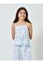 Girls All-Over Bow Print Strappy Top and Pants Set - 2