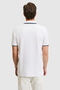 Men's Slim Fit Polo Collar White T-Shirt 50323894-Vr013 - 5