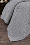 Marina Modern Chenille Jacquard Dowry Set Double King Size Pique Coverlet Set / Bedspread Set 3 Pieces - 3