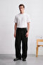 Double Cross Pleat Relaxed Fit Men's Fabric Trousers - 3