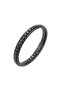 💎   Premium Black Steel Chain Braided and Leather Men's Bracelet 31834B24D3 - 21 cm - 5