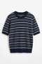 Striped Knitwear Navy Blue - 5