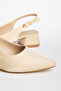 Women's Shiny Satin Detailed Light Heeled Shoes {Including 41/42/43 Special Large Sizes} - 6