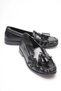 Black Patent Leather Tasseled Women's Loafer Shoes Fs88Ms01A - 2