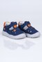 S.023 Genuine Leather First Step Sandals İ.B.-Denim-Orange - 25 - 3