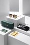 Women's Sunglasses with Uv400 Protection Beige Brown Silver Color Plg-2129C4 - 2