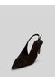 Syrova Women's Shiny Leather Open-Back Pointed Toe Wrinkled Leather Detailed Heeled Shoes 8 cm - 7