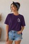 Minimal Butterfly Line Print Unisex Oversize T-Shirt – Cotton Crew Neck Casual T-Shirt
